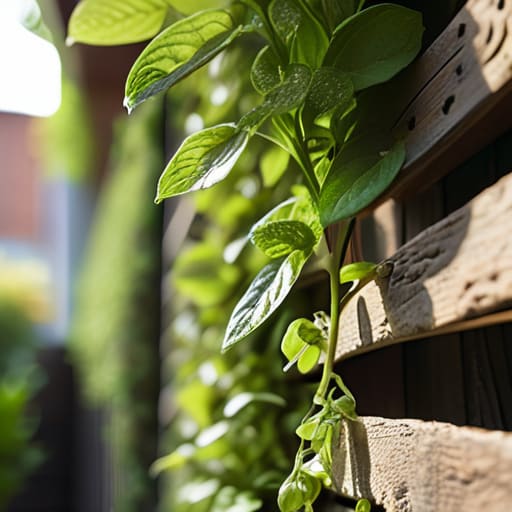 A vertical herb garden for small spaces.