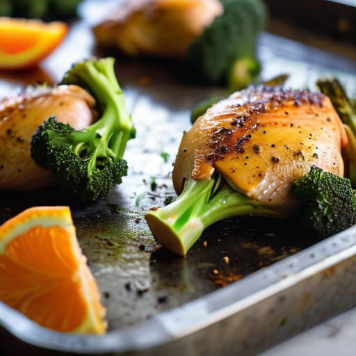 Sheet Pan Roasted Chicken and Veggies.