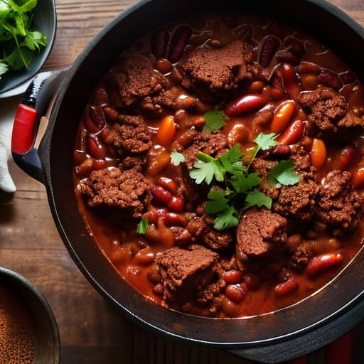 Bowl of The "Dump and Simmer" Chili.