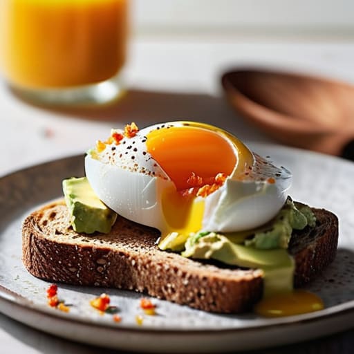Savory Avocado and Egg Toast on toast.