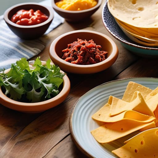 The "Build-Your-Own" Taco Bar for kids.