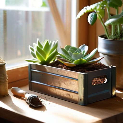 Bringing It All Together with upcycled planters.