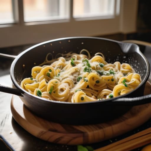 One-Pot Creamy Pasta with Spinach recipe.