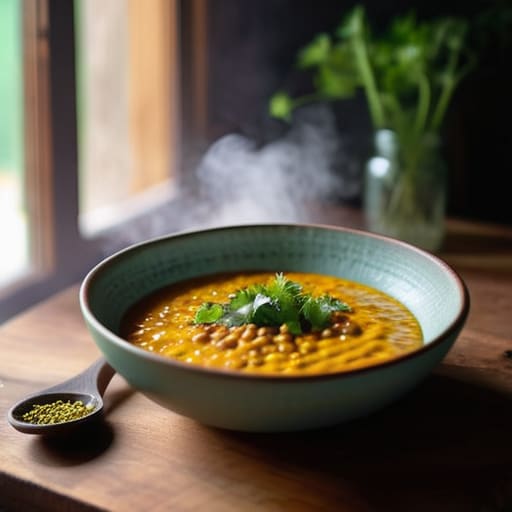 Creamy and comforting Red Lentil Dahl.