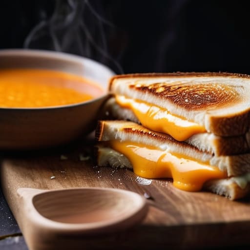 Golden sourdough The Upgraded Grilled Cheese.