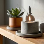 Modern concrete craft ideas for DIY decor.