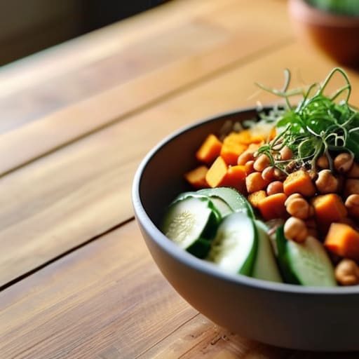 Healthy ingredients in The "Everything" Grain Bowl.