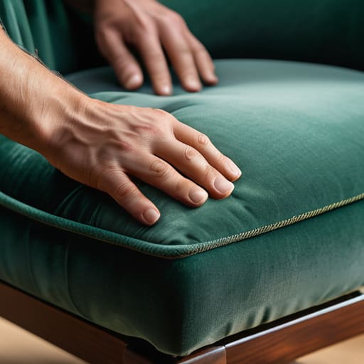 The Final Result of reupholstered furniture.
