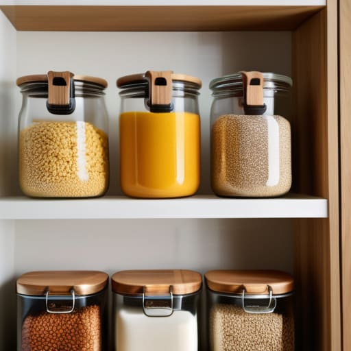 The Power of Clear Containers in pantries.
