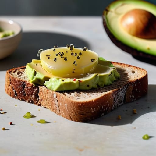 Avocado Toast with a Twist on bread.