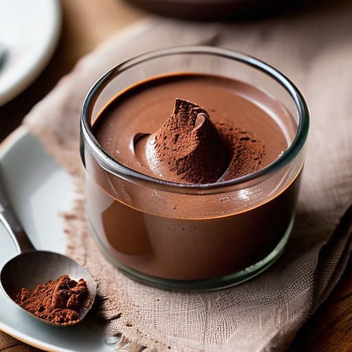 Creamy Three-Ingredient Chocolate Mousse in bowl.